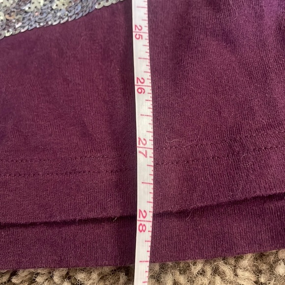 Ladies Pink Victoria Secret l/s top with silver sequins spelling PINK Sz L - Picture 7 of 12